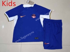 2023-2024 Chelsea Home Blue Kid/Youth Soccer Uniform-507