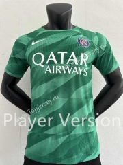 Player Version 2023-2024 Paris Goalkeeper Green Thailand Soccer Jersey AAA-2016