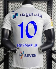 Player Version 2023-2024 Al Hilal SFC Away White (#10  neymar jr) Thailand Soccer Jersey AAA