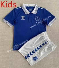 2023-2024 Everton Home Blue Kids/Youth Soccer Uniform-AY