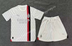 2023-2024 AC Milan Away White Soccer Uniform-8975