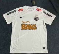 Retro Version 11-12 Santos FC Home White Thailand Soccer Jersey AAA-8746