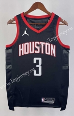 2024 Jordan Limited Version Houston Rockets Black #3 NBA Jersey-311