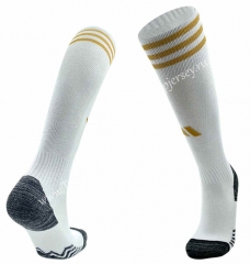 2023-2024 Olympique Lyonnais White Thailand Soccer Socks-B405