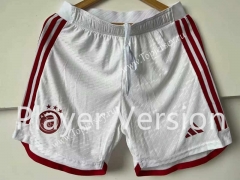 Player Version 2023-2024 Ajax Home White Thailand Soccer Shorts-4691