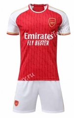( Without Brand Logo )2023-2024 Arsenal Home Red Soccer Uniform-1506
