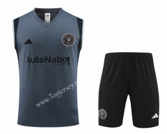 2023-2024 Inter Miami CF Dark Gray Thailand Soccer Vest Uniform-4627
