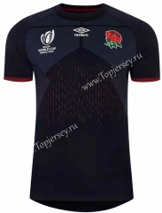 2023 World Cup England Away Black Thailand Rugby Shirt