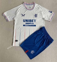 2023-2024 Rangers Away White Soccer Uniform-AY