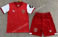 2023-2024 West Ham United Home Red Kids/Youth Soccer Uniform