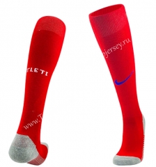 2023-2024 Atletico Madrid Home Red Thailand Soccer Socks-B405