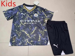 2023-2024 Special Version Manchester City Black Kid/Youth Soccer Uniform-507