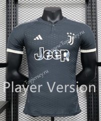 Player Version 2023-2024 Juventus 2nd Away Black Thailand Soccer Jersey AAA-888