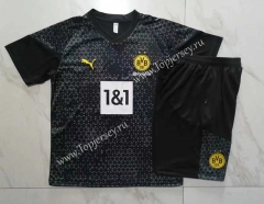 2022-2023 Borussia Dortmund Black Short-sleeved Thailand Soccer Tracksuit -815