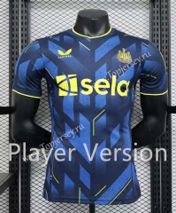 Player Version 2023-2024 Newcastle United 2nd Away Blue Thailand Soccer Jersey AAA-888