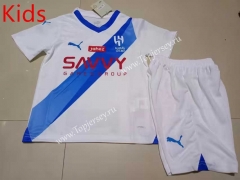 2023-2024 Al Hilal SFC Away White Kids/Youth Soccer Uniform-507