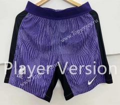 Player Version 2023-2024 Liverpool 2nd Away Purple Thailand Soccer Shorts-2886