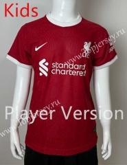 Player Version 2023-2024 Liverpool Home Red Kids/Youth Soccer Jersey-SJ