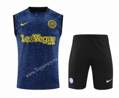 2023-2024  Inter Milan Royal Blue Thailand Soccer Vest Uniform-418