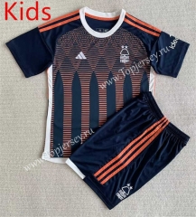 2023-2024 Nottingham Forest 2nd Away Royal Blue Youth/Kids Soccer Uniform-AY