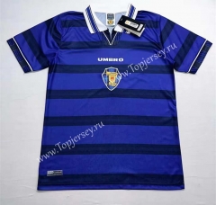 Retro Version 1998 Scotland Home Royal Blue Thailand Soccer Jersey AAA-2282