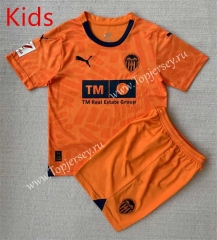 2023-2024 Valencia 2nd Away Orange Kids/Youth Soccer Unifrom-AY