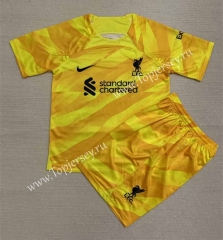 2023-2024 Liverpool Goalkeeper Yellow Soccer Uniform-AY