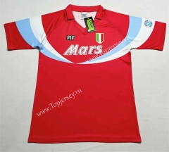 Retro Version 90-91Napoli Away Red Thailand Soccer Jersey AAA-2282