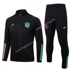 2023-2024 Bayern München Black Thailand Soccer Jacket Uniform-815