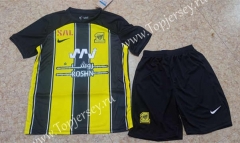 2023-2024 Al Ittihad Saudi Home Yellow&Black Soccer Uniform-718