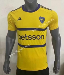 2023-2024 Boca Juniors Away Yellow Thailand Soccer Jersey AAA-416