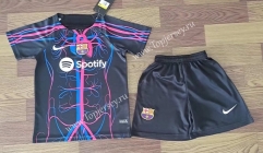 2023-2024 Barcelona Black Soccer Uniform-709
