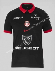 2023-2024 Toulouse Home Black Thailand Rugby Shirt