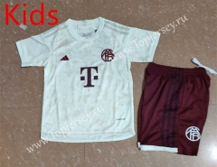 2023-2024 Bayern München 2nd Away White Kids/Youth Soccer Uniform-507