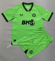 2023-2024 Aston Villa Goalkeeper Green Soccer Uniform-AY