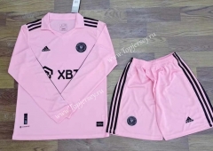 2023-2024 Inter Miami CF Home Pink LS Soccer Uniform-709