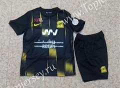 Without patch 2023-2024 Al Ittihad Saudi Away Black Soccer Uniform-718