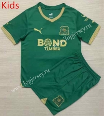 2023-2024 Plymouth Argyle F.C. Home Green Kid/Youth Soccer Uniform-AY