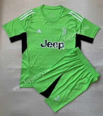 2023-2024 Juventus Goalkeeper Green Soccer Uniform-AY
