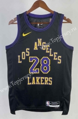 2024 City Edition Los Angeles Lakers Black #28 NBA Jersey-311