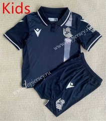 2023-2024 Real Sociedad 2nd Away Royal Blue Kids/Youth Soccer Uniform-AY