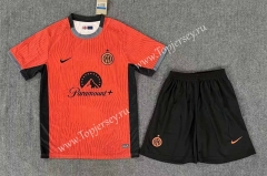 2023-2024 Inter Milan 2nd Away Orange Soccer Uniform-8975