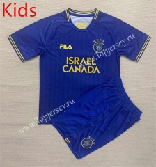 2023-2024 Maccabi Tel Aviv Away Blue Kid/Youth Soccer Uniform-AY
