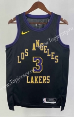 2024 City Edition Los Angeles Lakers Black #3 NBA Jersey-311