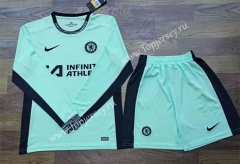 2023-2024 Chelsea Blue&Green LS Soccer Uniform-709
