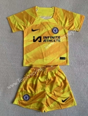 2023-2024 Chelsea Goalkeeper Yellow Soccer Uniform-AY