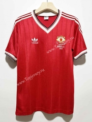 Retro Version 1983 Manchester United Red Thailand Soccer Jersey AAA-7505