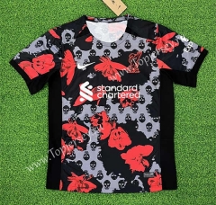 (S-4XL) 2023-2024 Liverpool Red&Black Thailand Soccer Jersey AAA-403