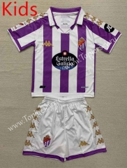 2023-2024 Real Valladolid Home Purple&White Kid/Youth Soccer Uniform-AY