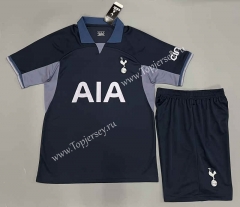 ( Without Brand Logo ) 2023-2024 Tottenham Hotspur Away Royal Blue Soccer Uniform-9031